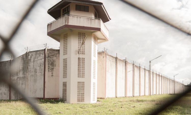 Installing Guernsey Prison Anti Drone System